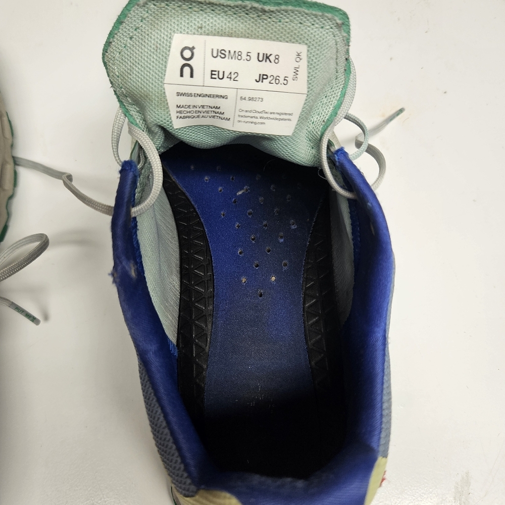 On Running Men's Cloudvista - Trail Running Sneakers Men 8.5, Creek & Mint Color - Picture 8 of 8